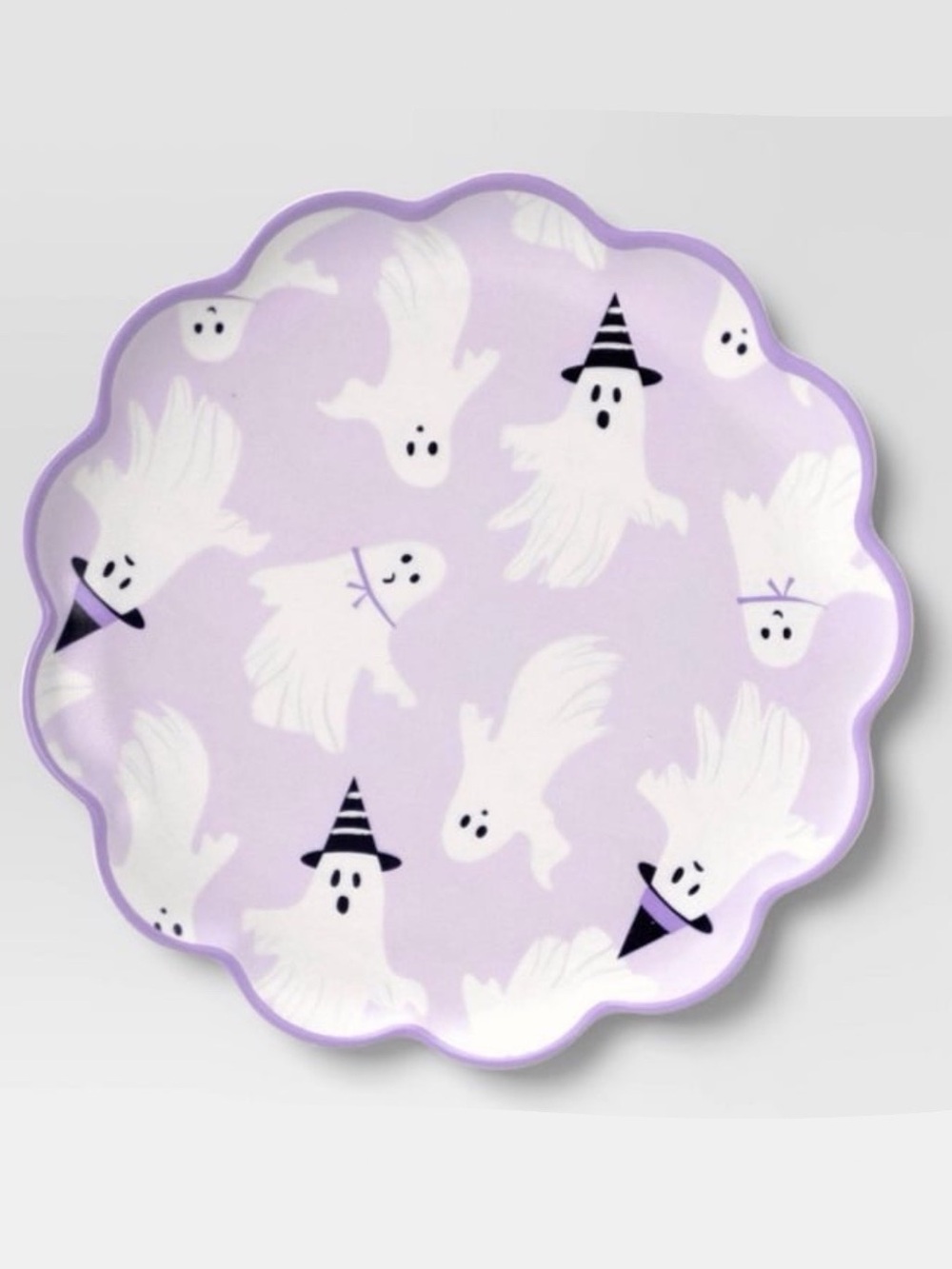 Hyde and EEK! Boutique Ghosts Melamine Dinner Plates-  10.5”